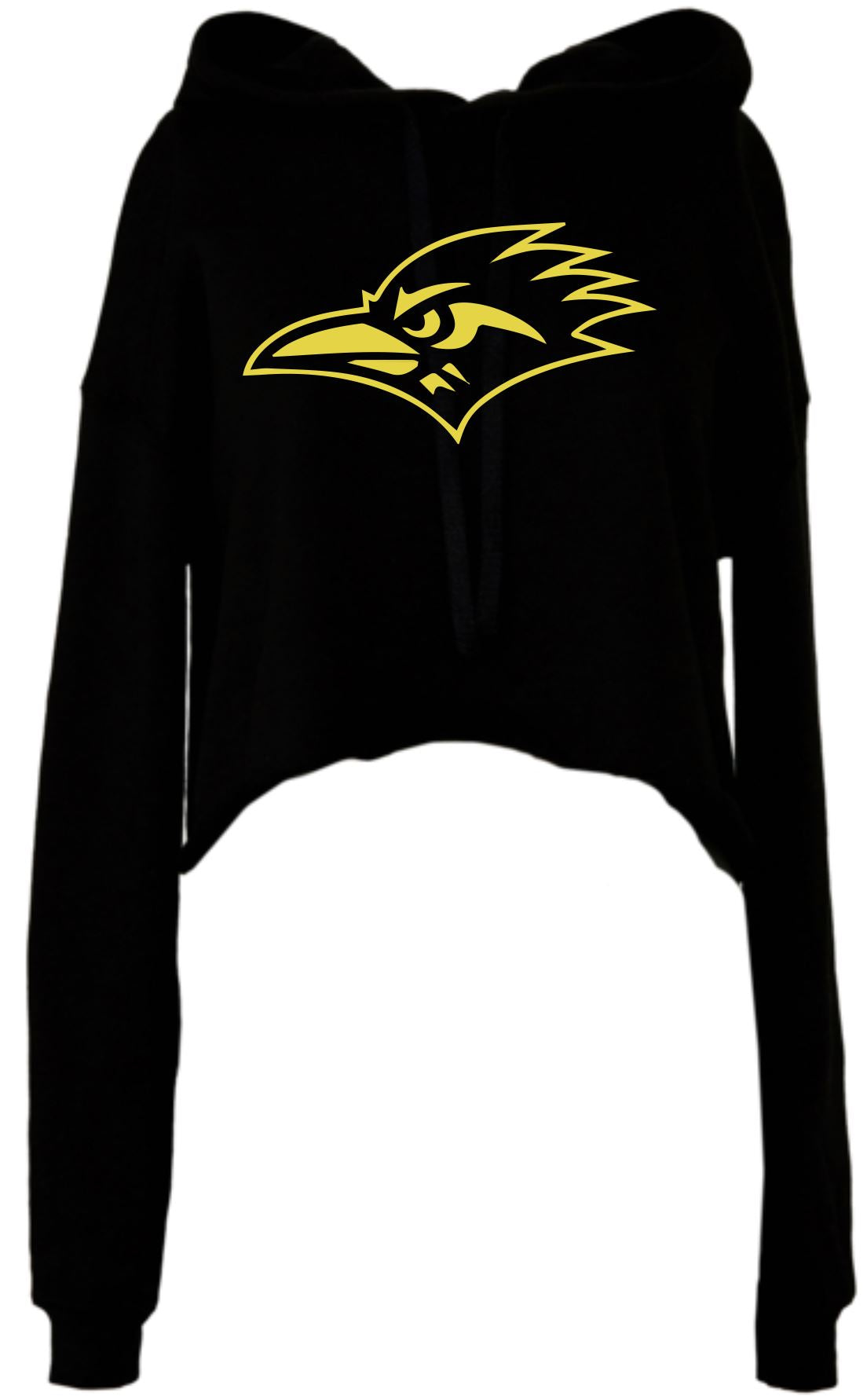 San Tan Metallic Gold Logo Women's Cropped Fleece Hoodie