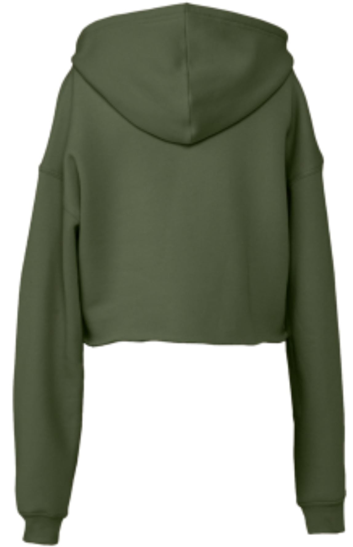San Tan Metallic Gold Logo Women's Cropped Fleece Hoodie