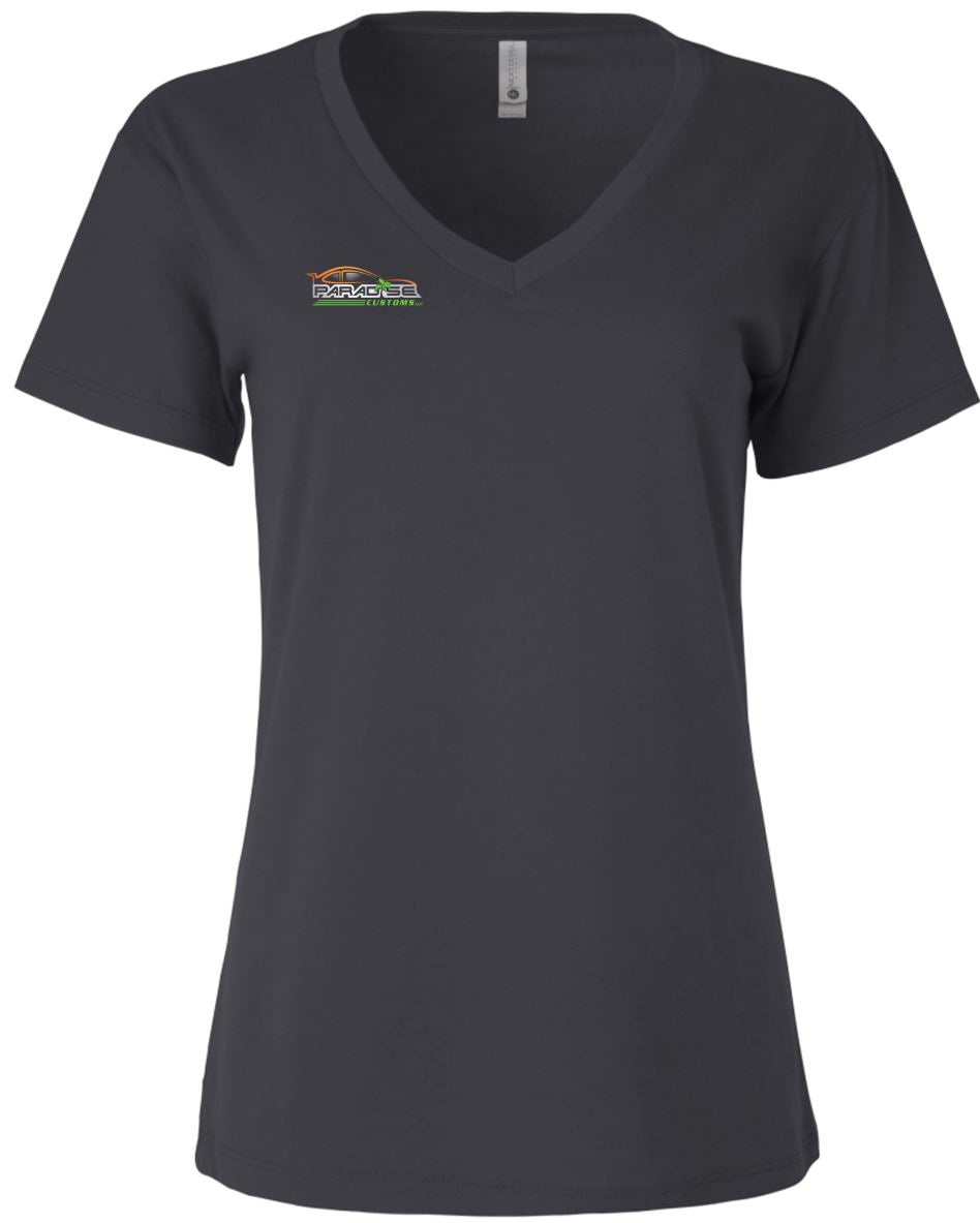 Next Level Apparel Ladies Relaxed V-neck T Paradise Customs