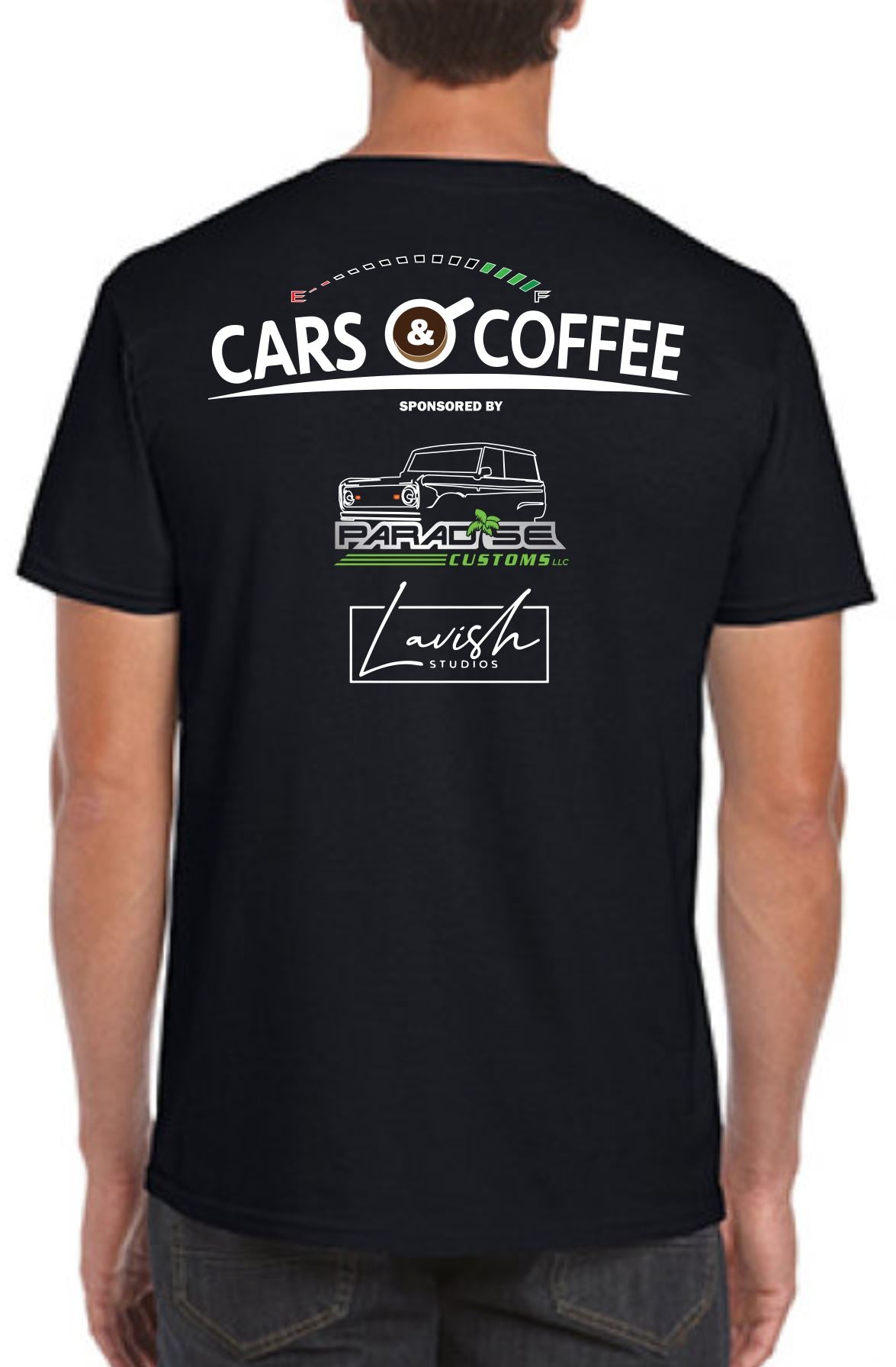 Cars and Coffee Gildan DryBlend Adult T-Shirts
