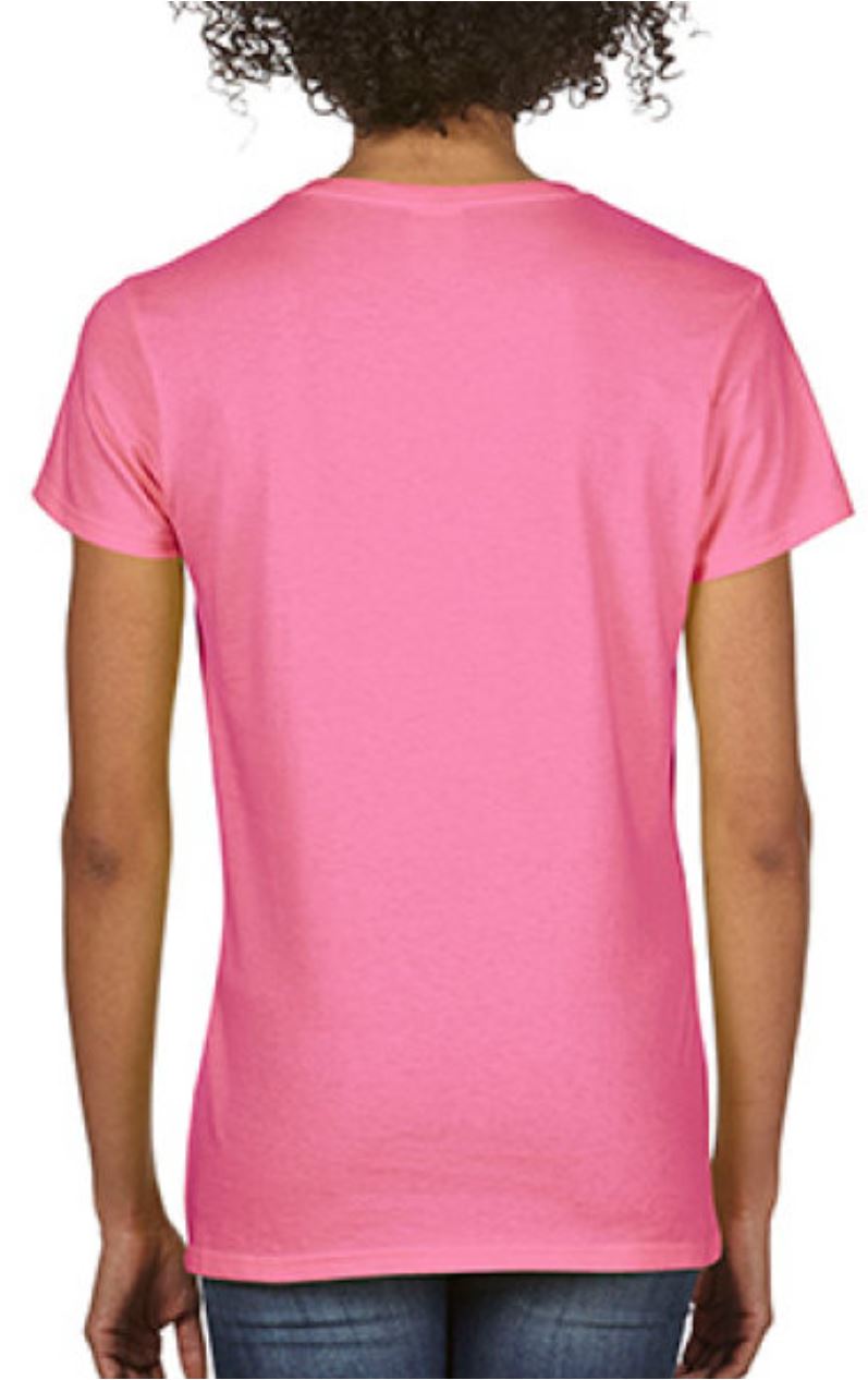 Gildan Heavy Cotton Ladies V-Neck T-Shirt STCS Bird Logo
